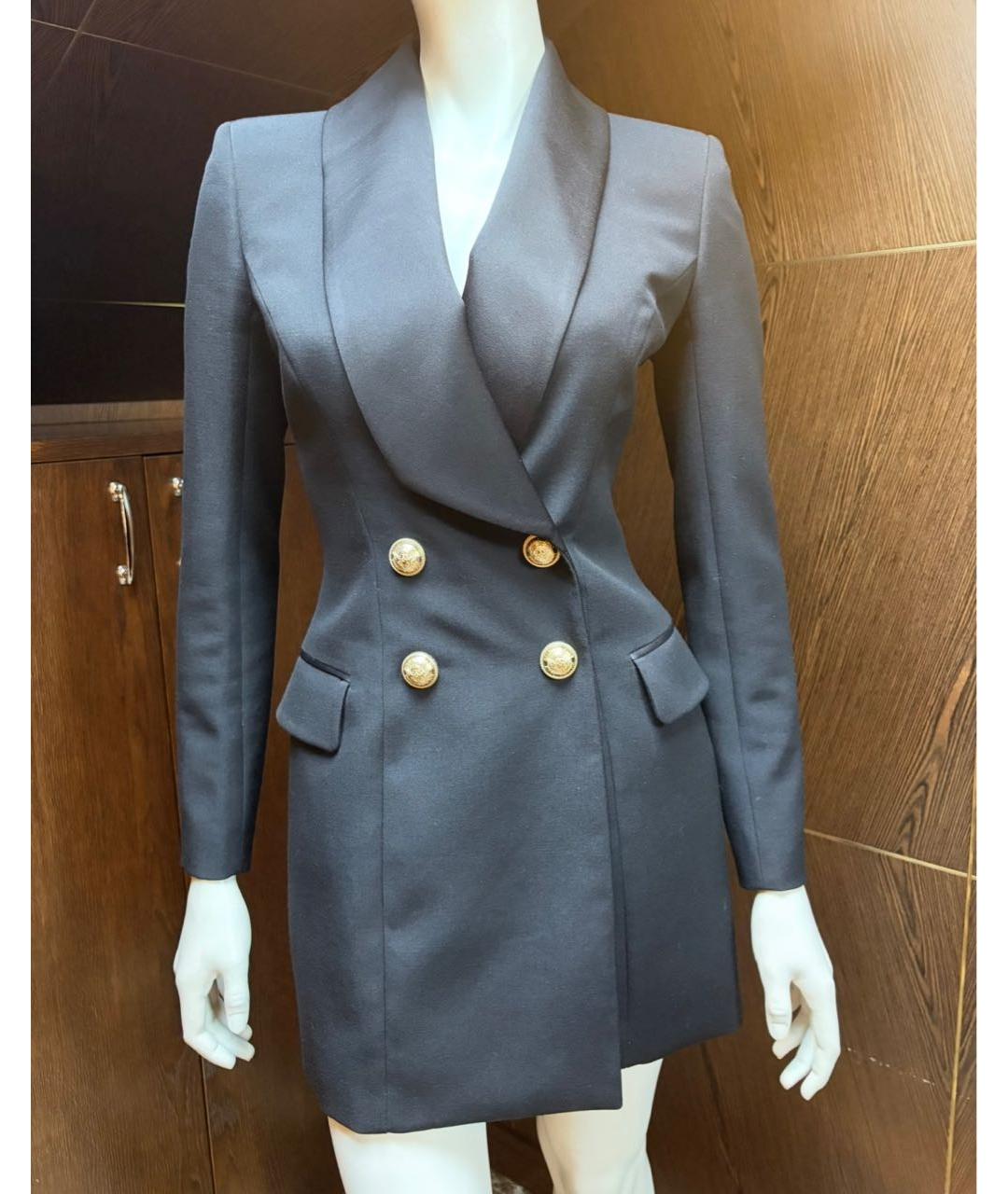 BALMAIN Черное шерстяное платье, фото 7