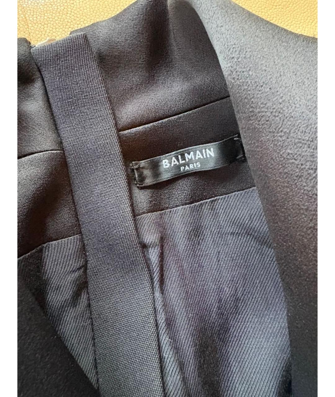 BALMAIN Черное шерстяное платье, фото 3