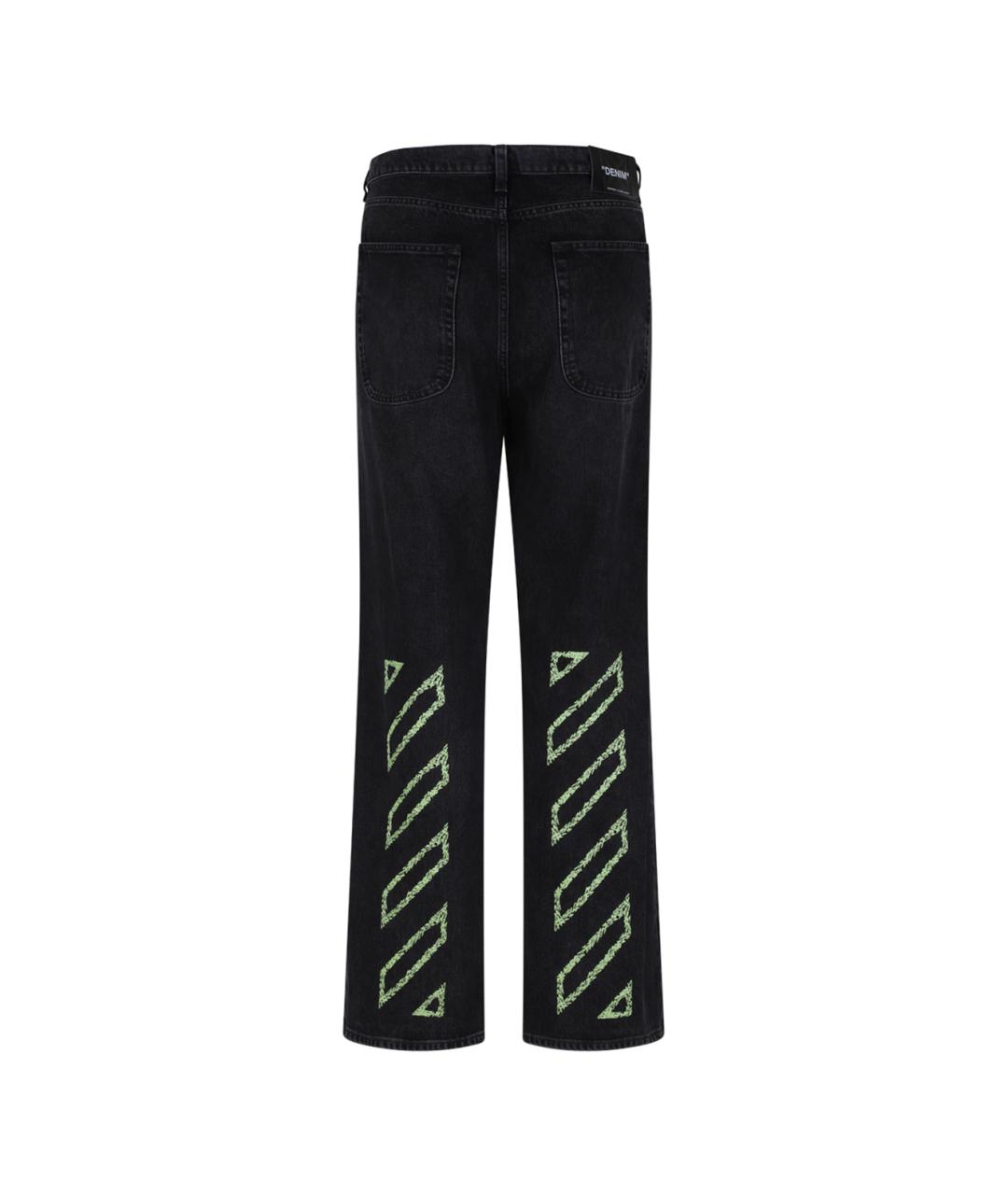 OFF-WHITE Черные полиэстеровые повседневные брюки, фото 2