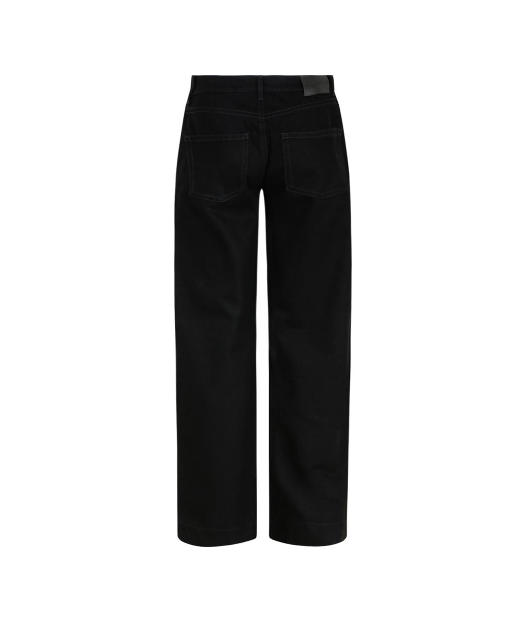ALEXANDER MCQUEEN Черные хлопковые повседневные брюки, фото 2