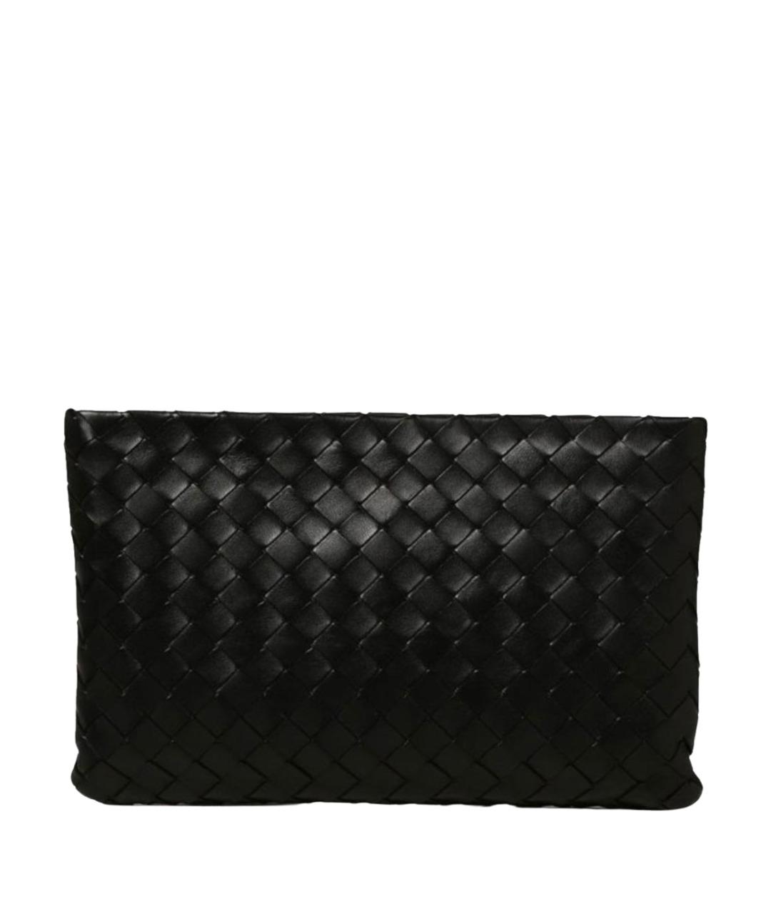 BOTTEGA VENETA Черная кожаная папка для документов, фото 1