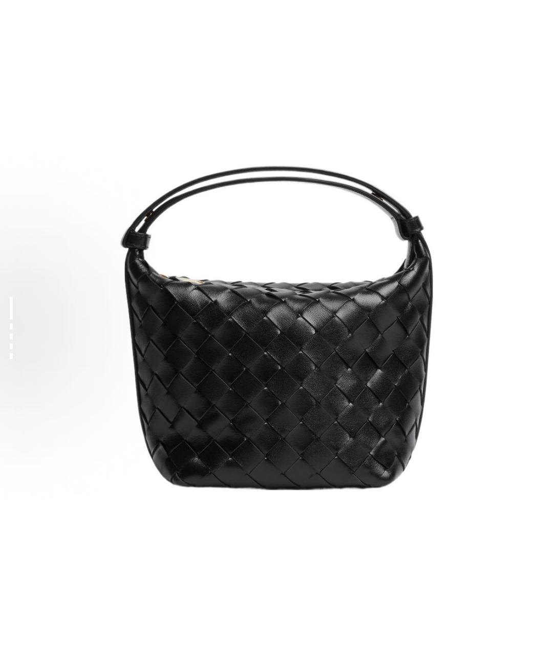 BOTTEGA VENETA Черная кожаная сумка тоут, фото 6