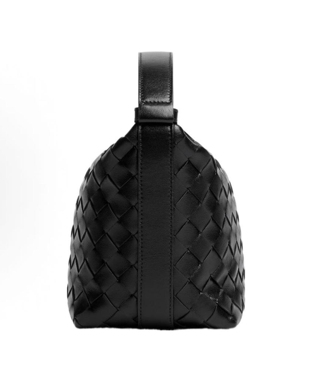 BOTTEGA VENETA Черная кожаная сумка тоут, фото 2
