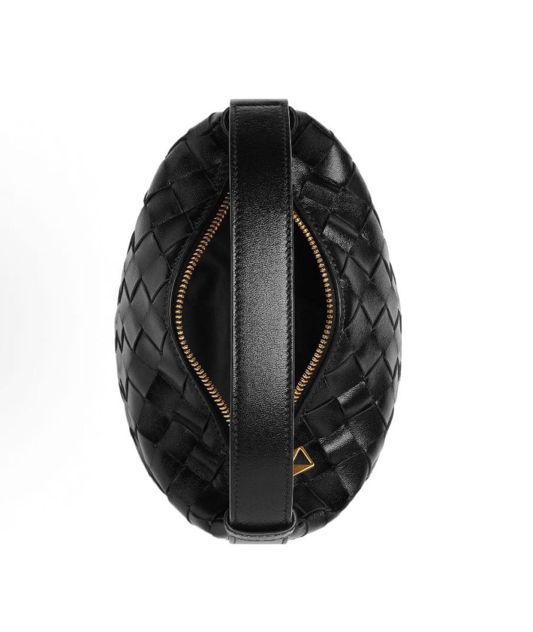 BOTTEGA VENETA Черная кожаная сумка тоут, фото 4