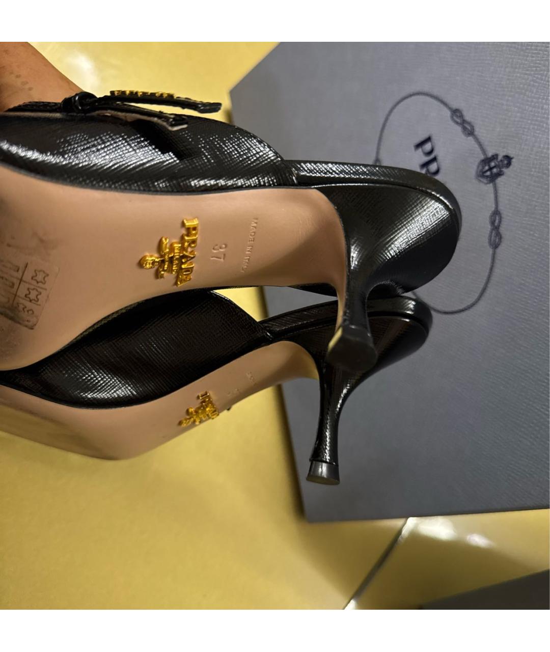 PRADA Черные туфли из лакированной кожи, фото 8