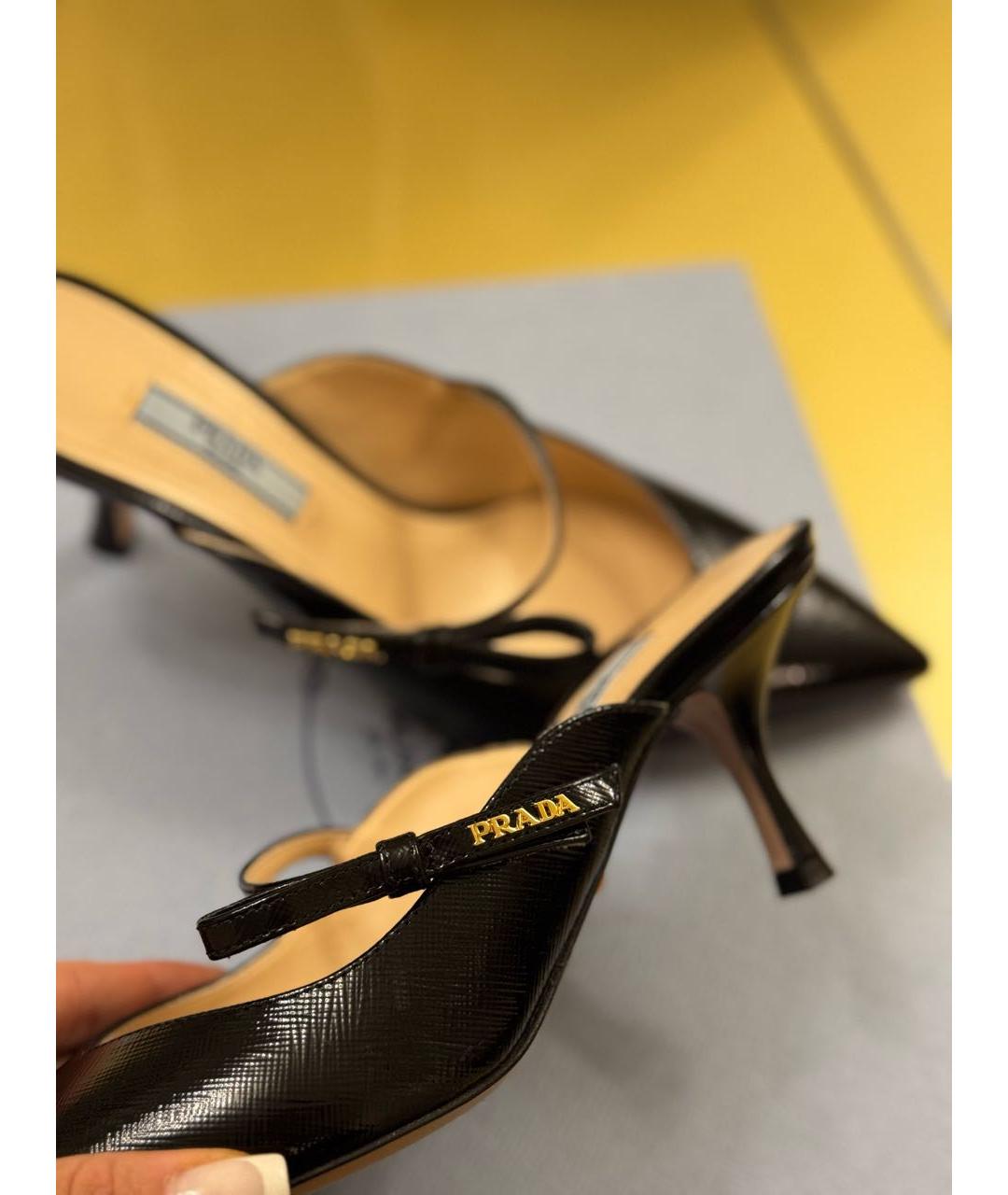 PRADA Черные туфли из лакированной кожи, фото 6