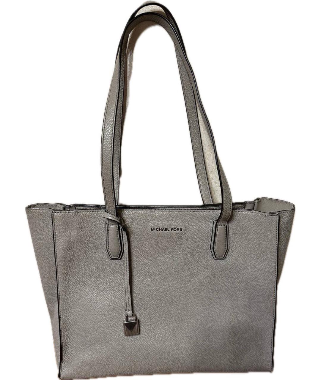 MICHAEL KORS Серая кожаная сумка через плечо, фото 1