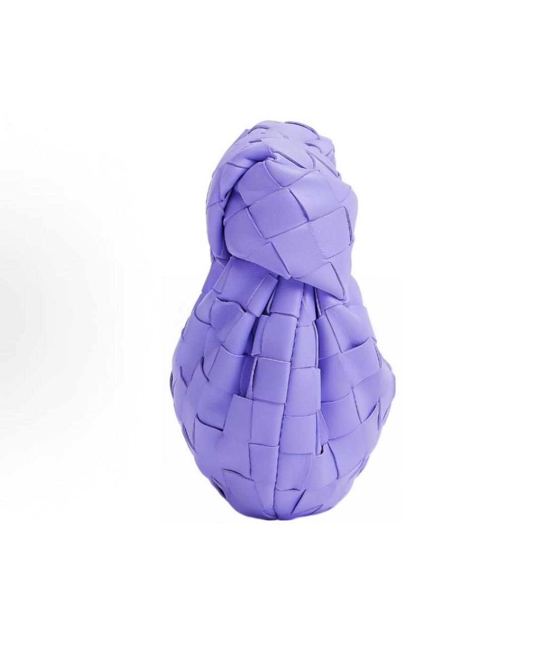 BOTTEGA VENETA Фиолетовая кожаная сумка с короткими ручками, фото 2