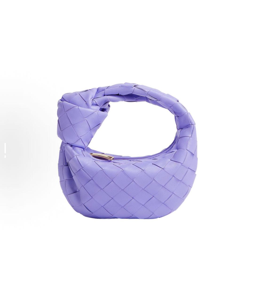 BOTTEGA VENETA Фиолетовая кожаная сумка с короткими ручками, фото 5