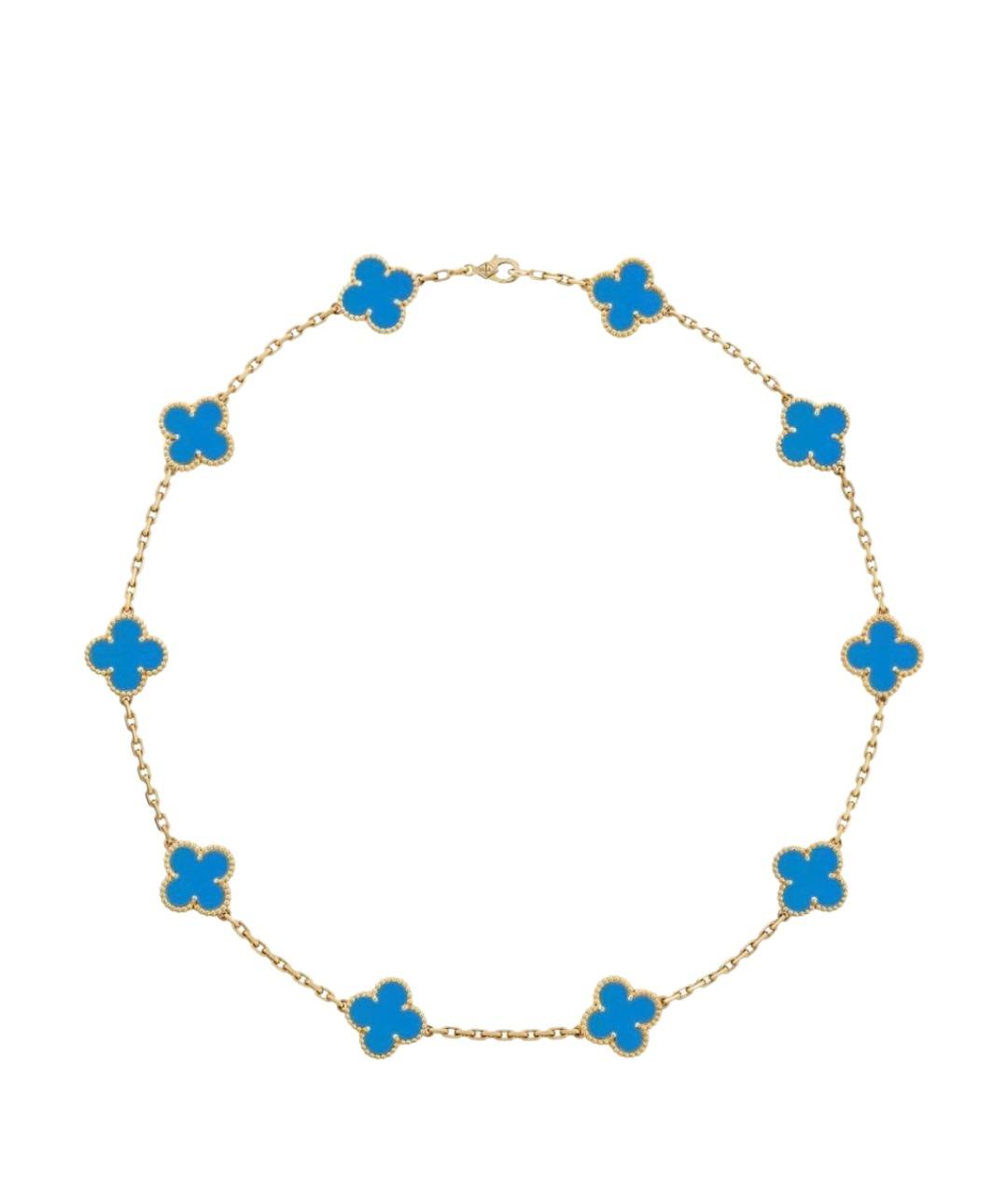 VAN CLEEF & ARPELS Синее колье из желтого золота, фото 1