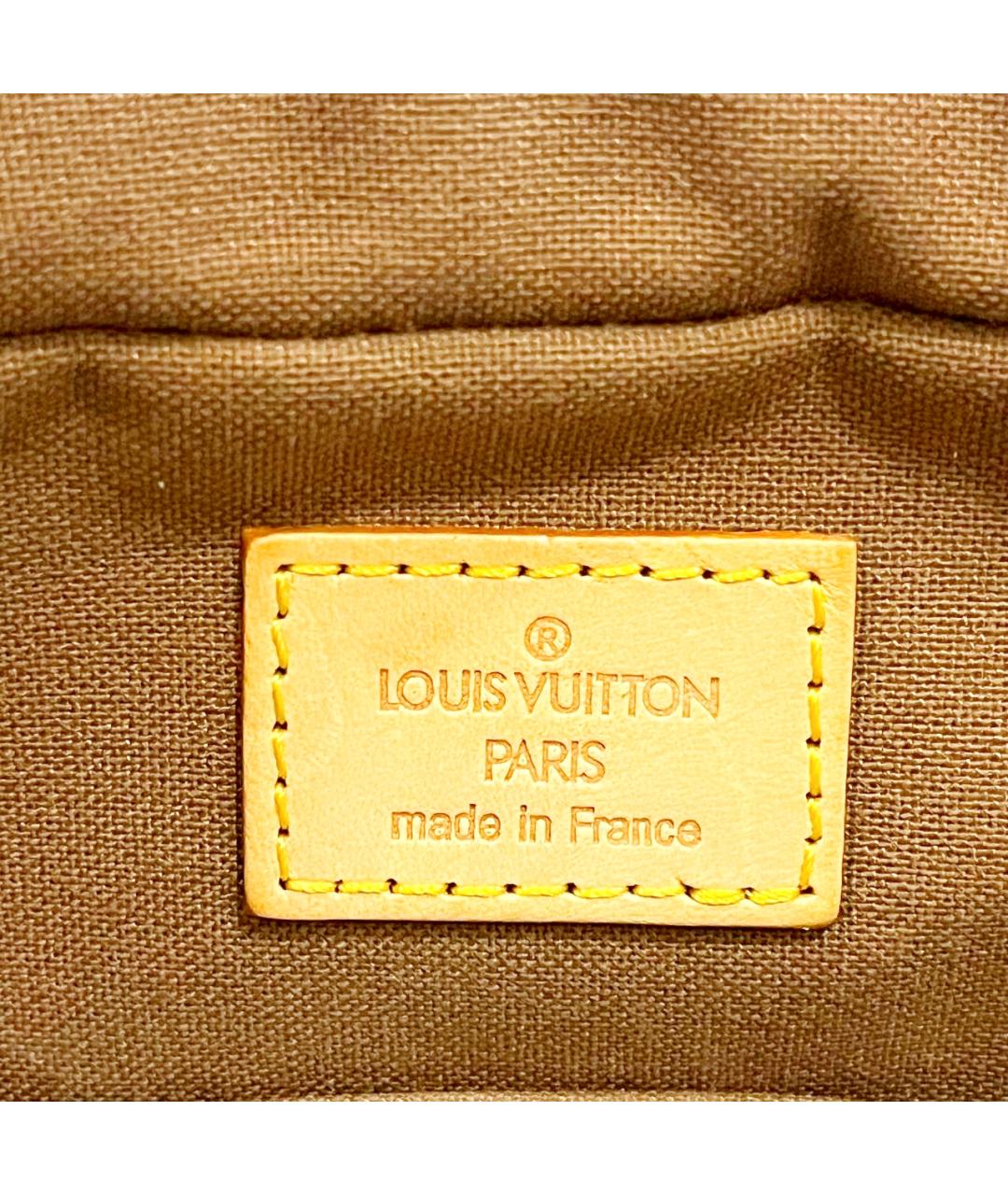 LOUIS VUITTON Коричневый кожаный портфель, фото 8