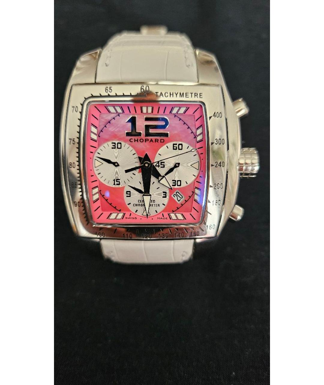 CHOPARD Розовые металлические часы, фото 4