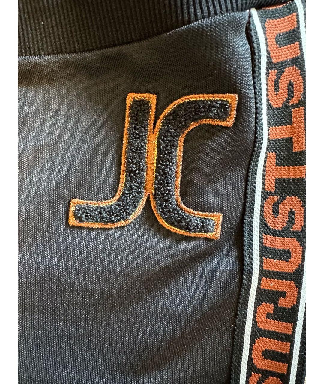 JUST CAVALLI Черные полиэстеровые спортивные брюки и шорты, фото 4