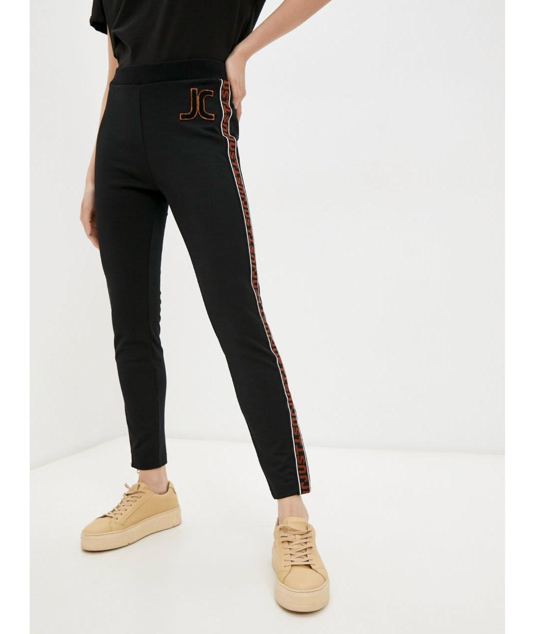 JUST CAVALLI Черные полиэстеровые спортивные брюки и шорты, фото 8