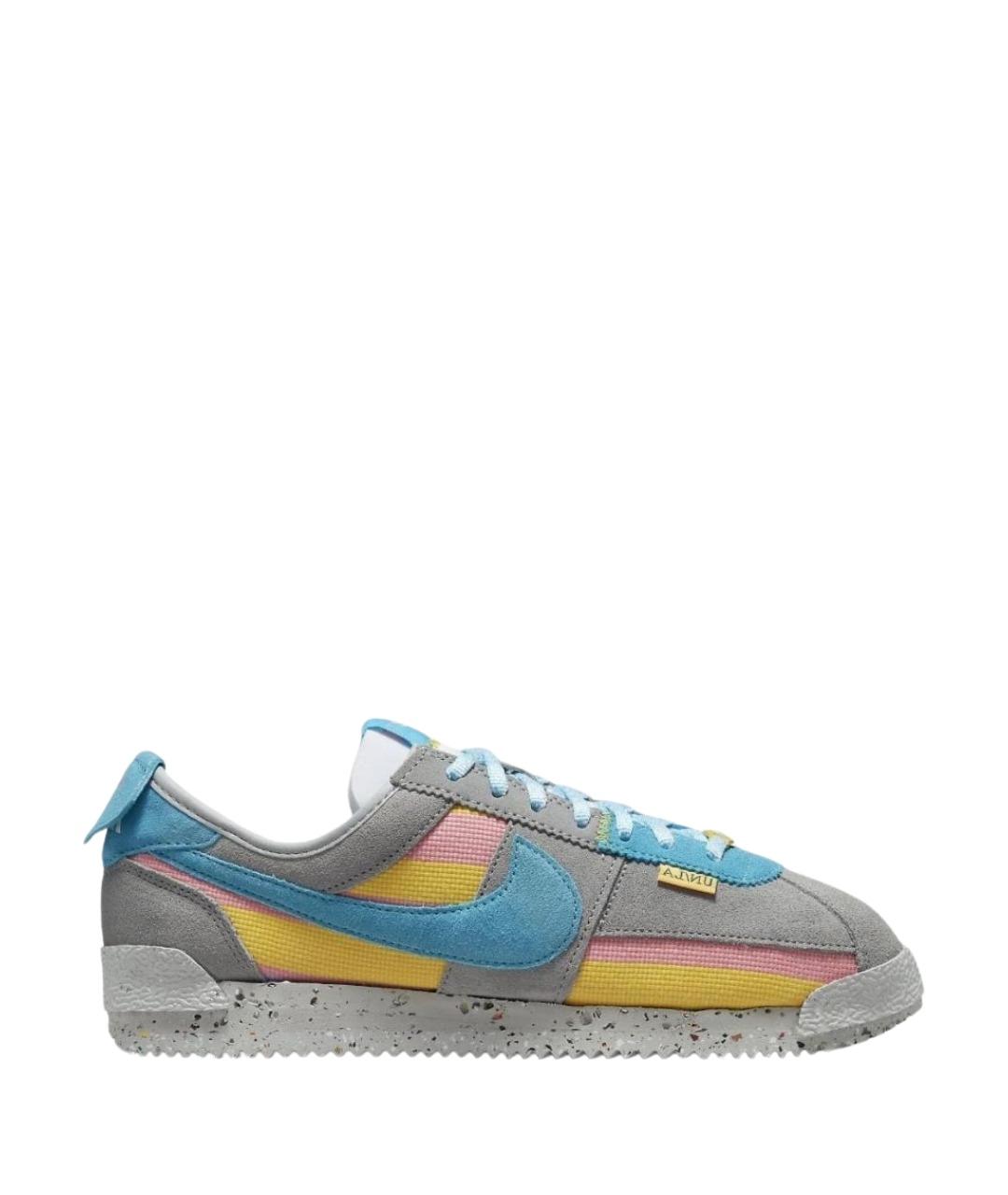 NIKE Серые замшевые низкие кроссовки / кеды, фото 1