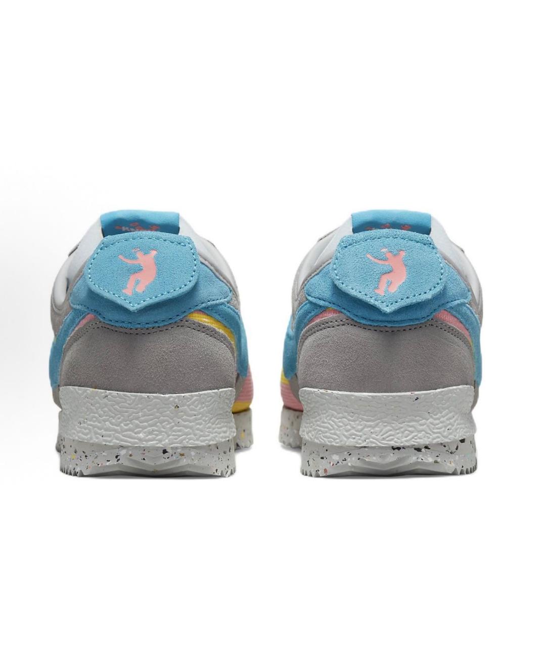 NIKE Серые замшевые низкие кроссовки / кеды, фото 4