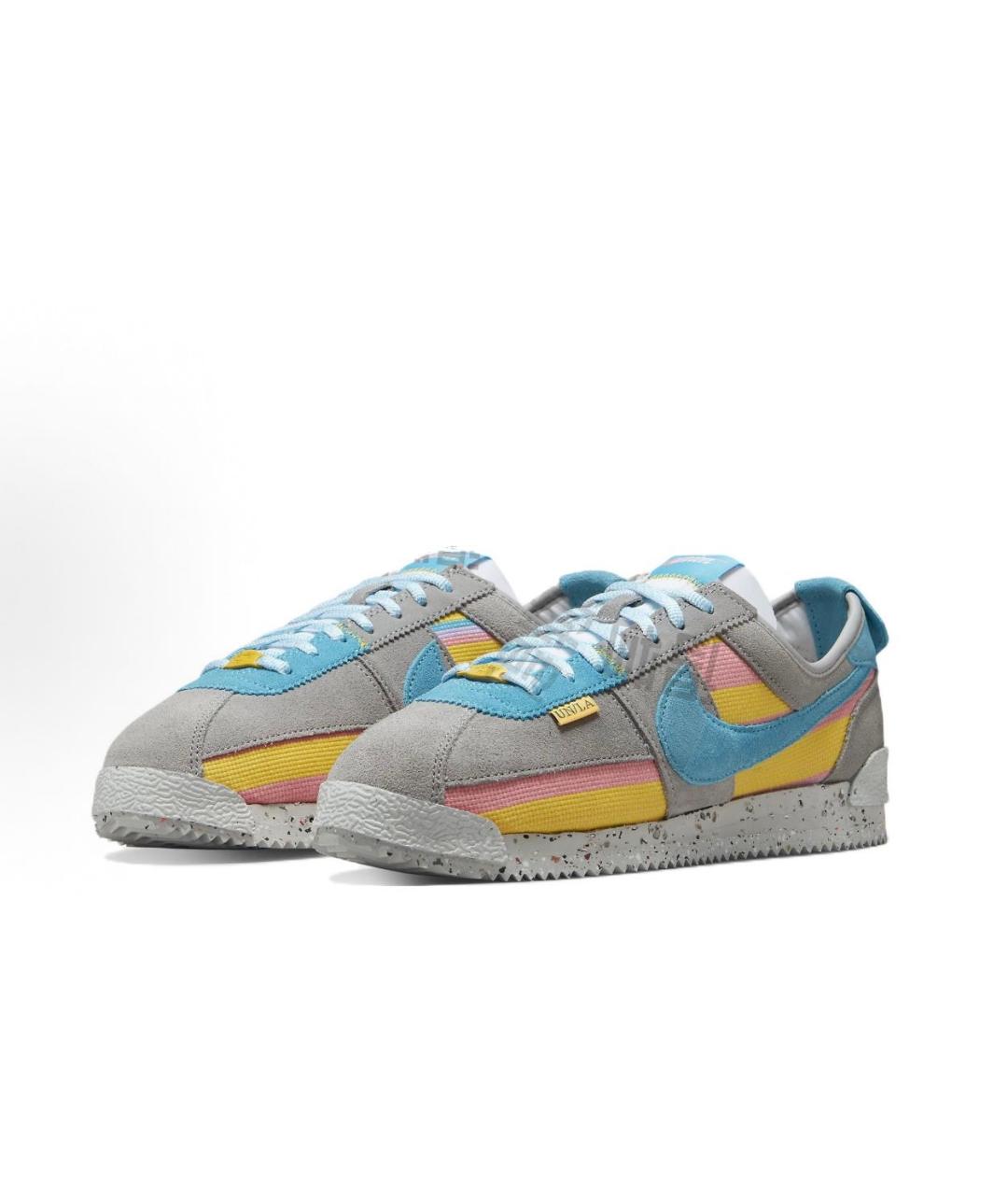 NIKE Серые замшевые низкие кроссовки / кеды, фото 2