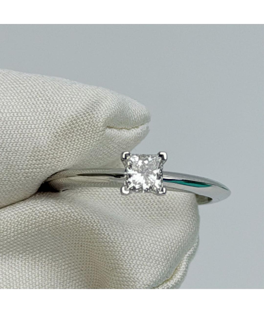 TIFFANY&CO Белое платиновое кольцо, фото 6