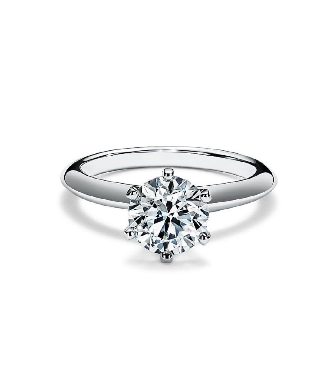 TIFFANY&CO Белое платиновое кольцо, фото 1
