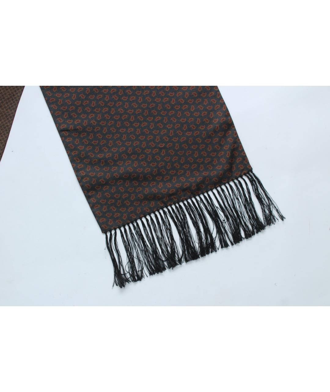 ERMENEGILDO ZEGNA XXX Мульти шелковый шарф, фото 8