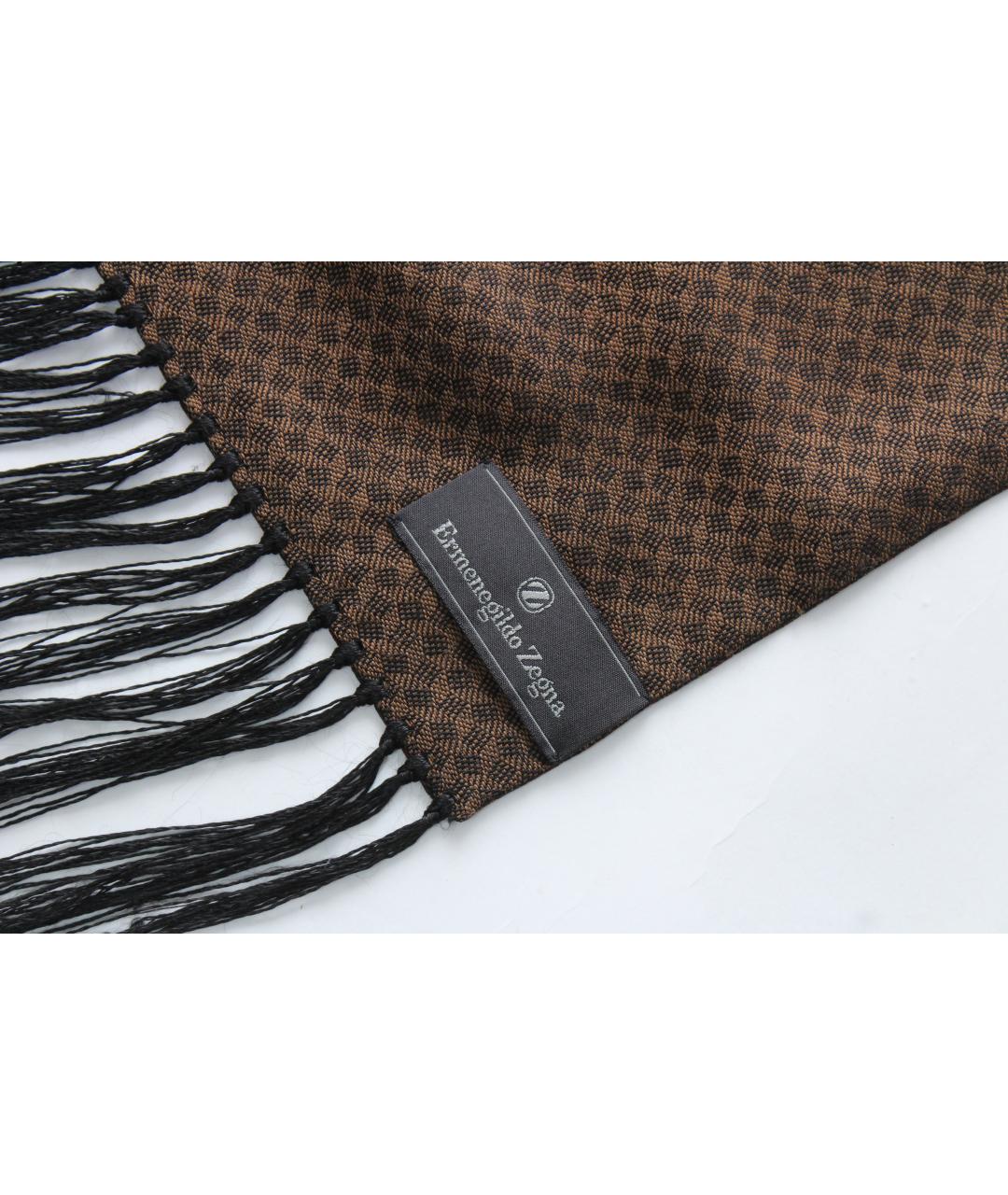 ERMENEGILDO ZEGNA XXX Мульти шелковый шарф, фото 7