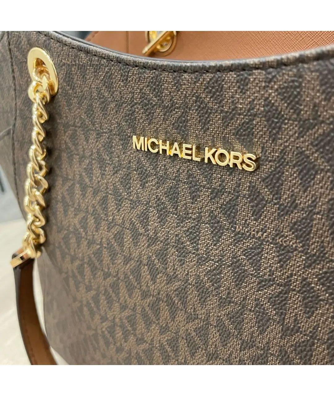 MICHAEL KORS Коричневая сумка тоут, фото 5