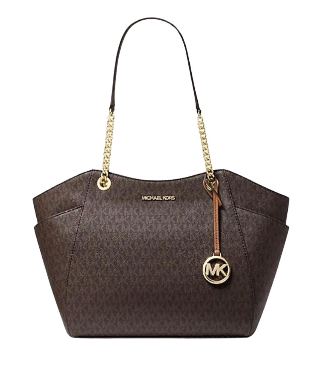 MICHAEL KORS Коричневая сумка тоут, фото 7