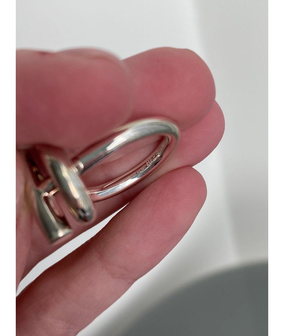 HERMES Серебряное кольцо, фото 6