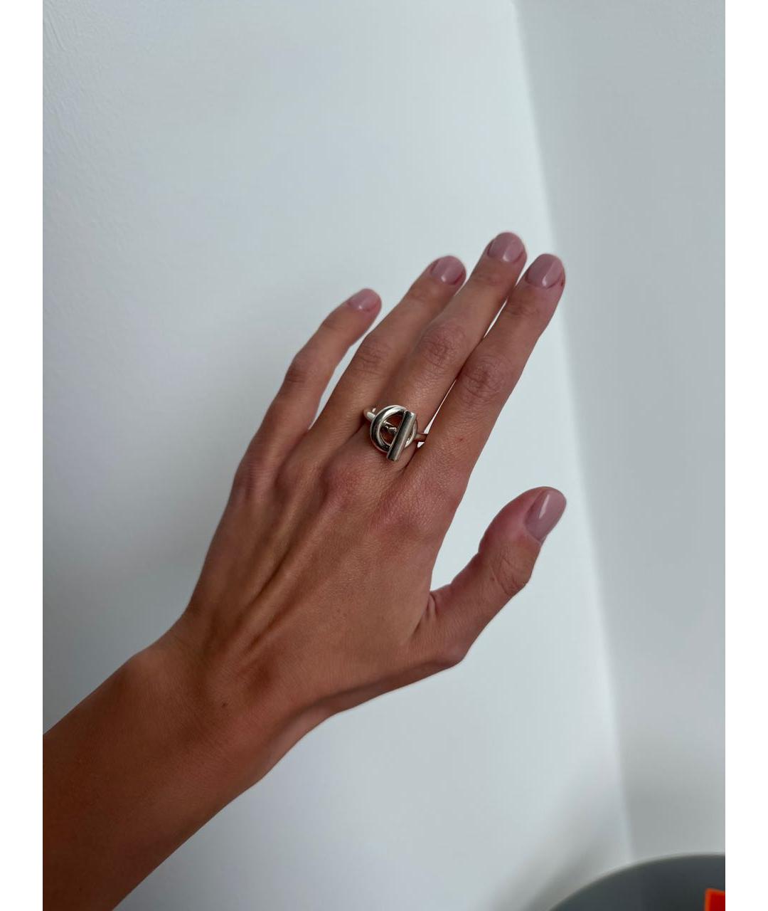 HERMES Серебряное кольцо, фото 2
