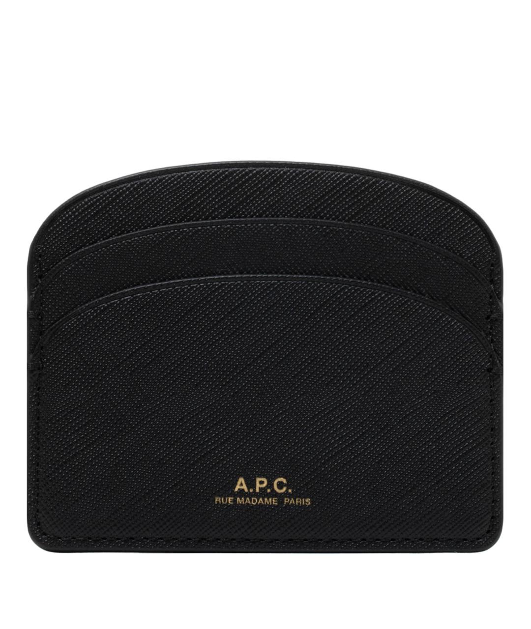 A.P.C. Черный кожаный кардхолдер, фото 1