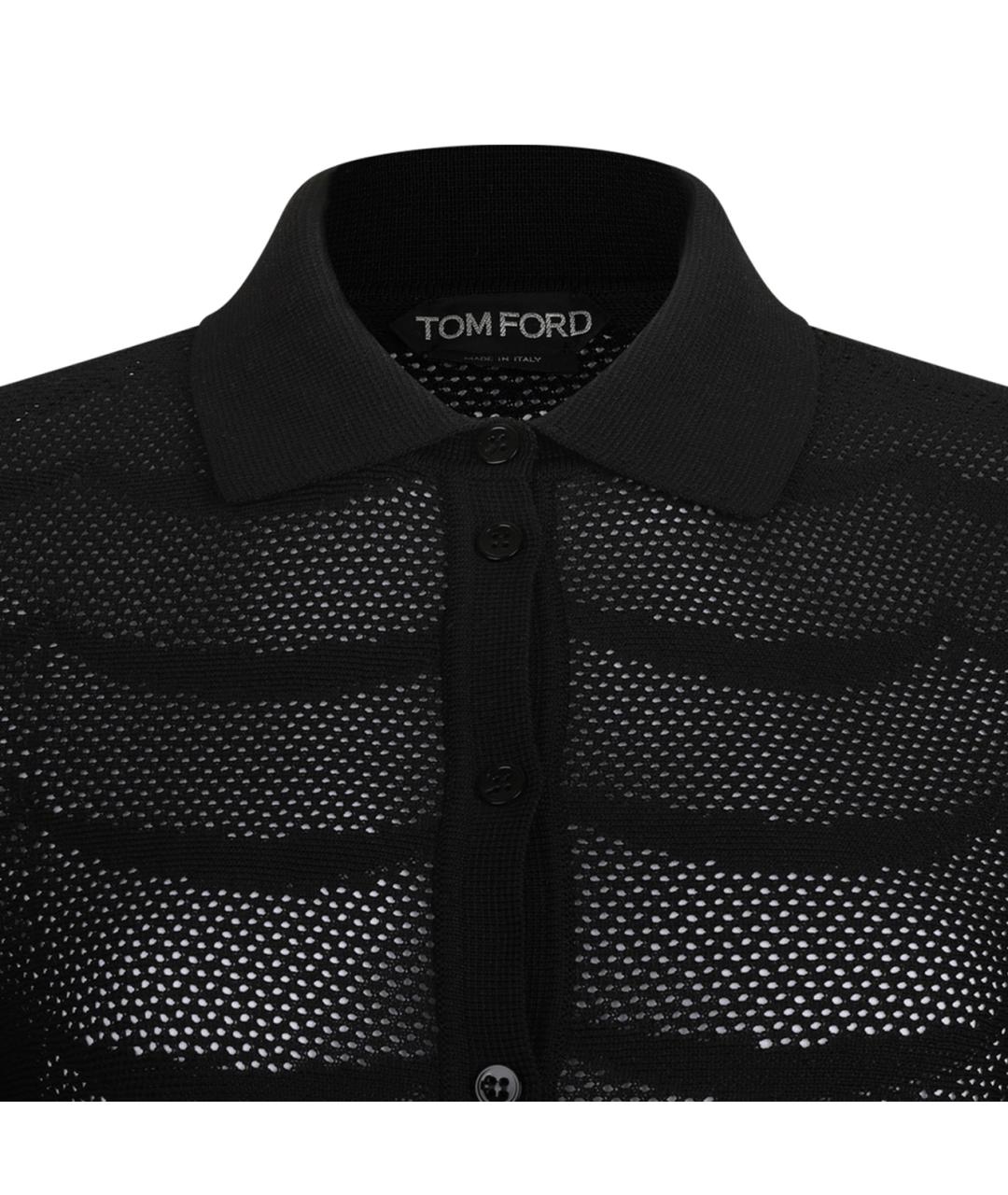 TOM FORD Черная хлопковая рубашка, фото 3