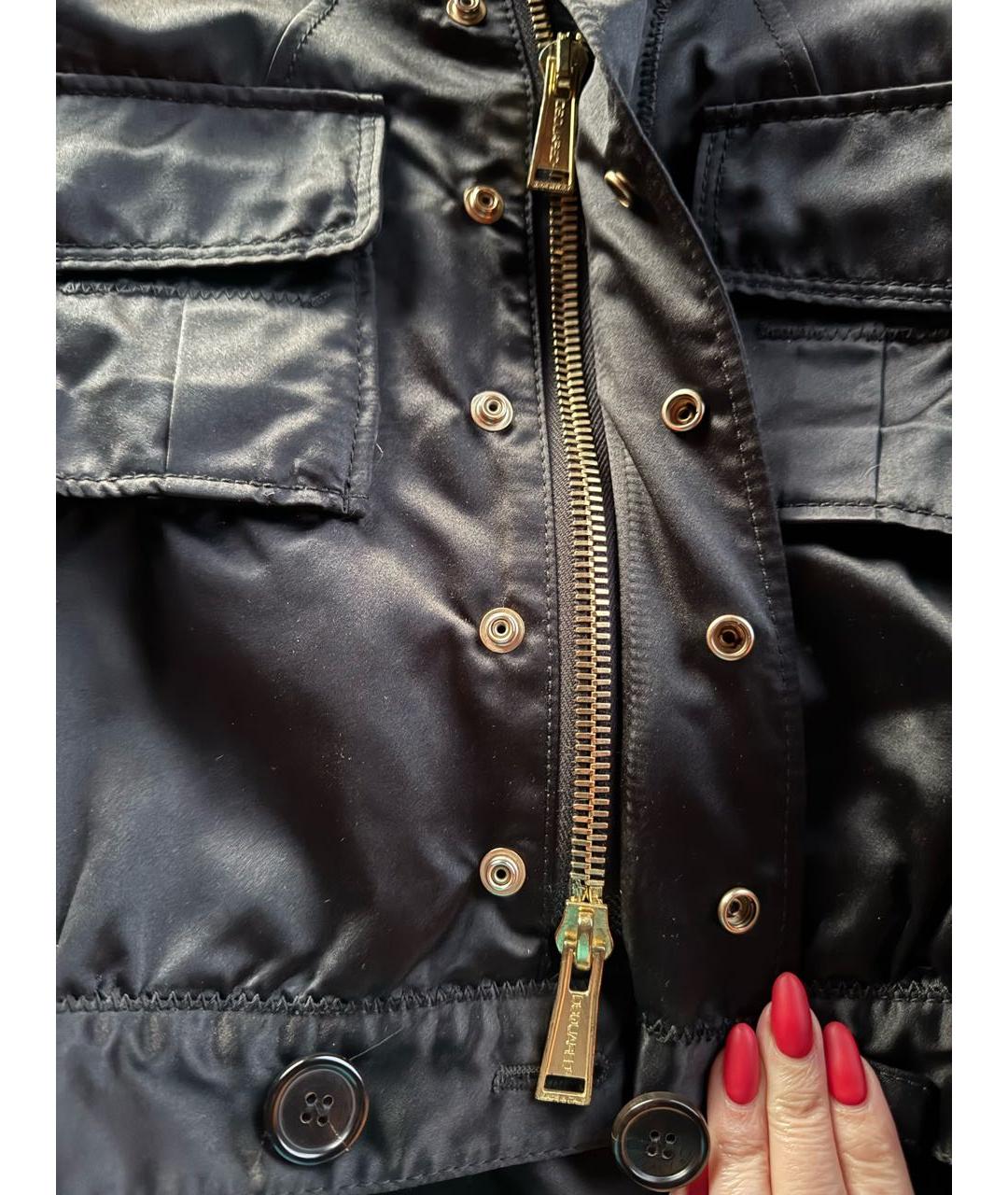 DSQUARED2 Черная атласная куртка, фото 4