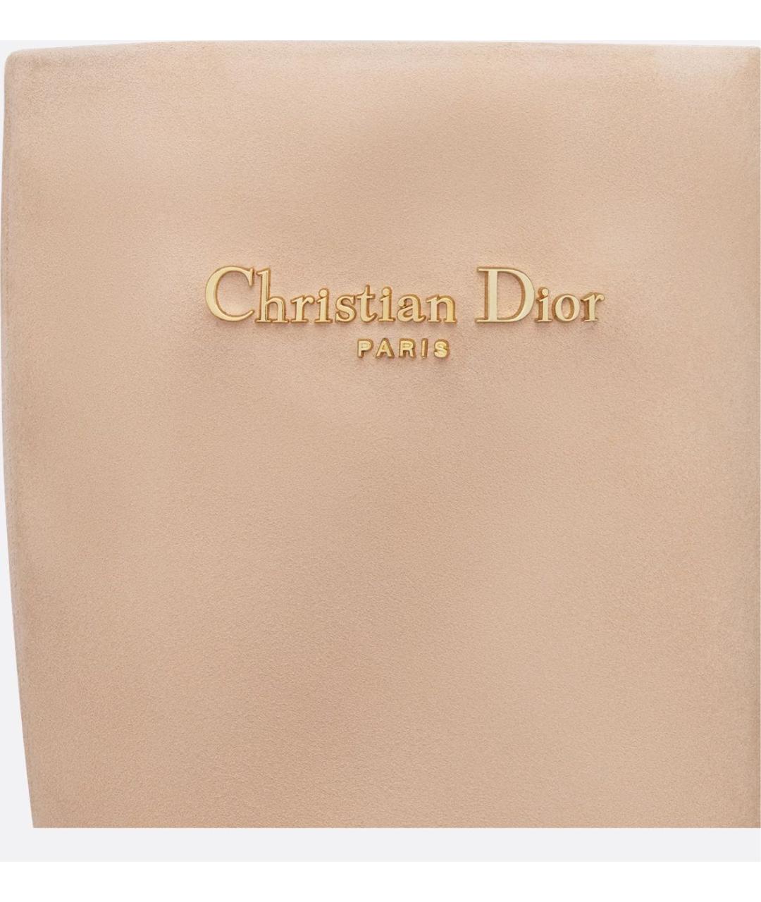 CHRISTIAN DIOR Бежевые сапоги, фото 3