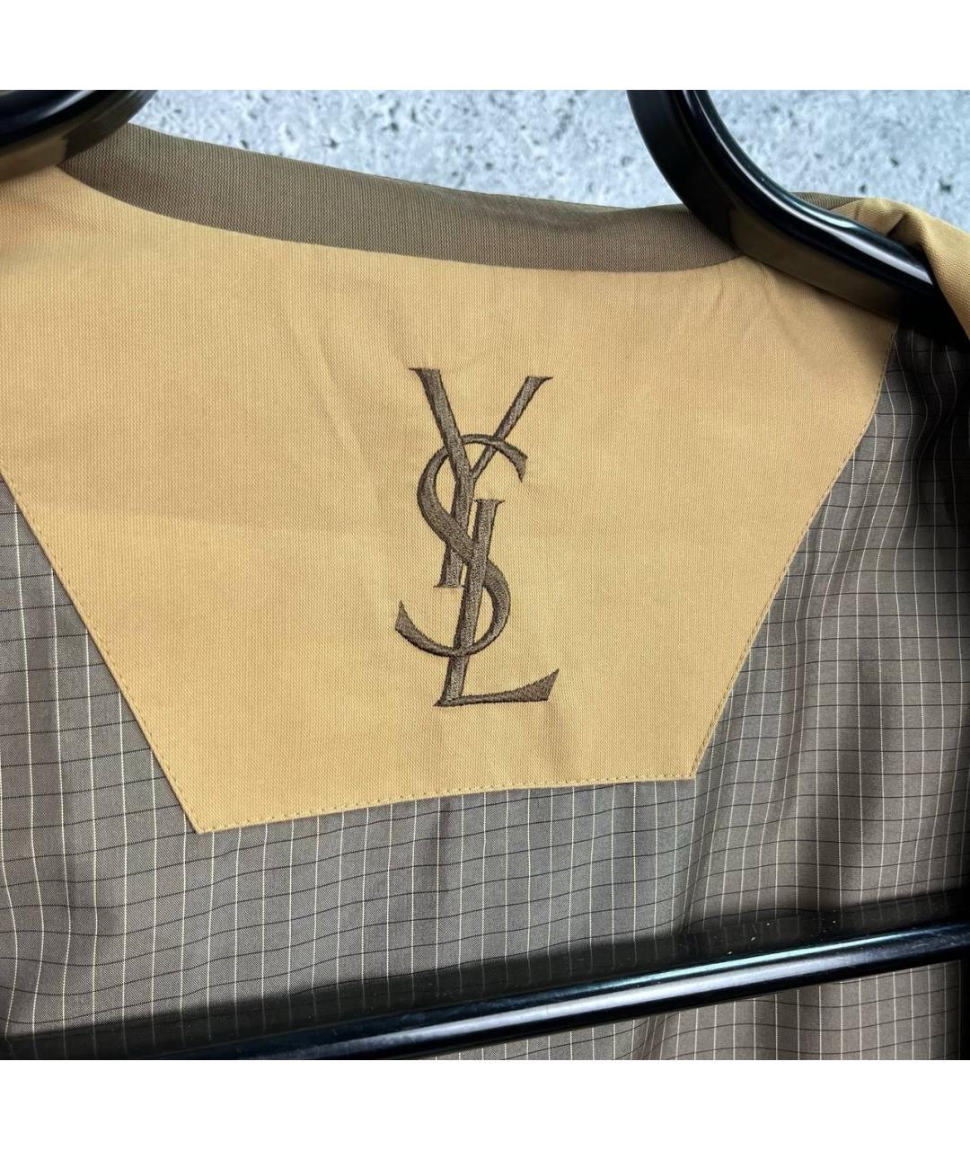 SAINT LAURENT Бежевая куртка, фото 7