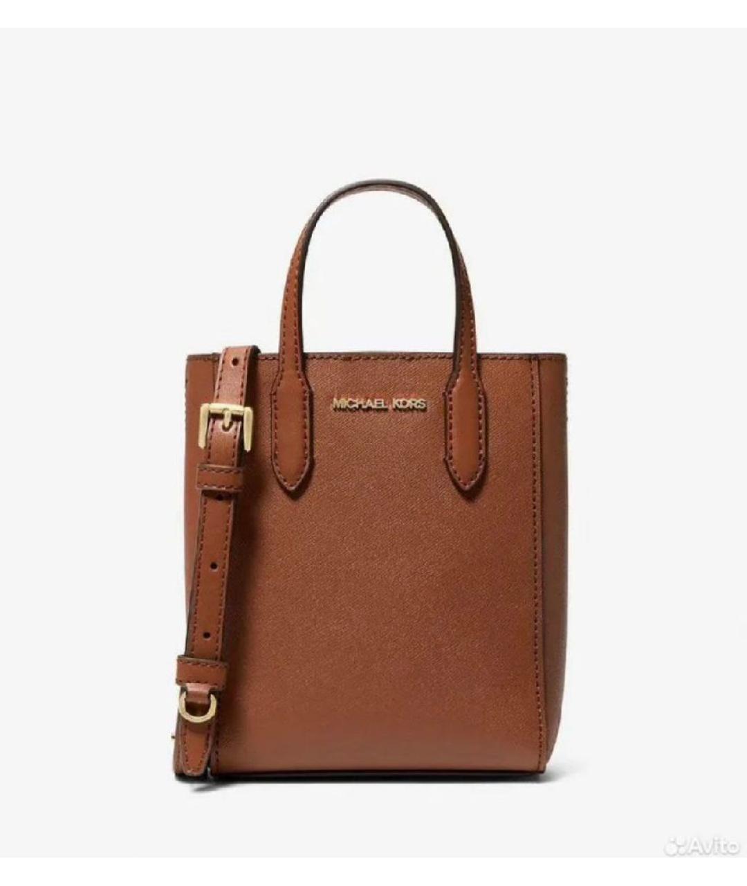 MICHAEL KORS Коричневая сумка тоут, фото 3
