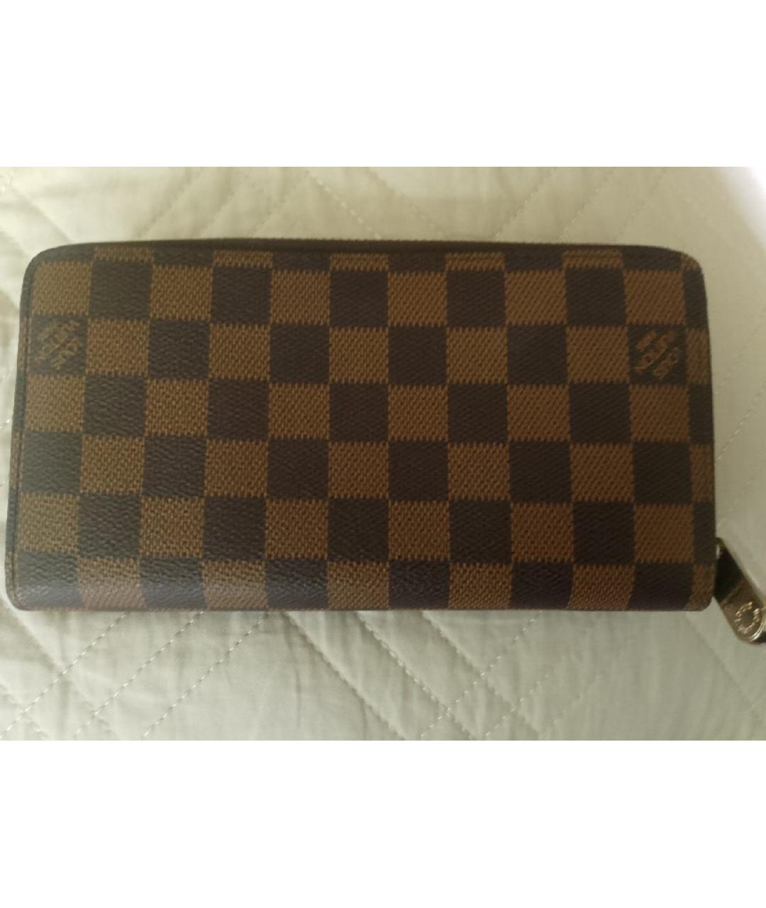 LOUIS VUITTON Коричневый кошелек, фото 8