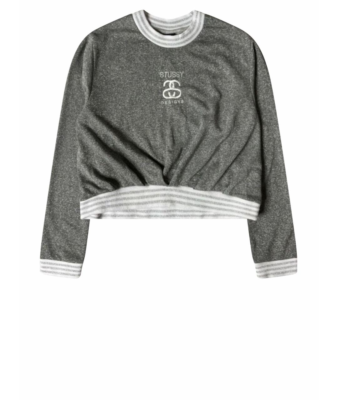 STUSSY Серый хлопковый джемпер / свитер, фото 1
