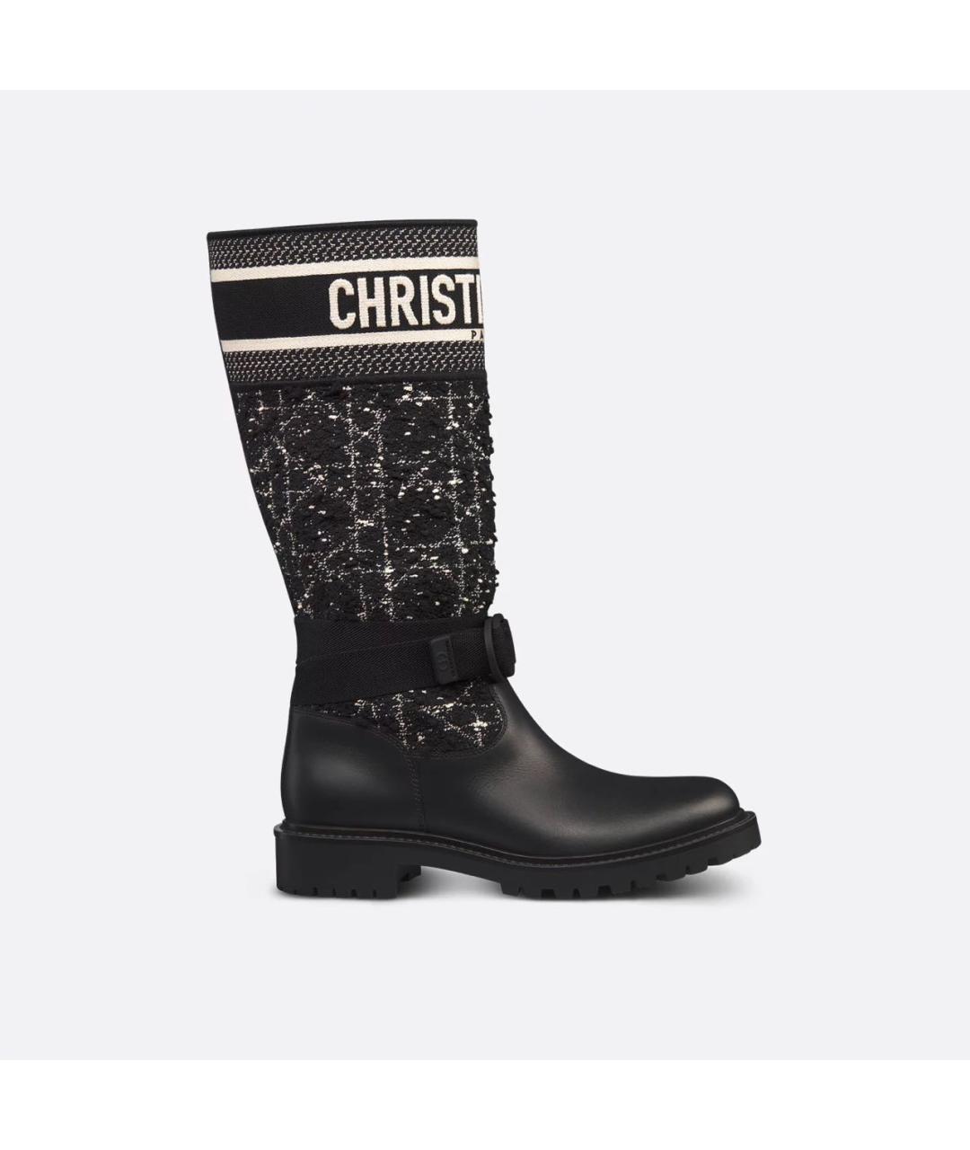 CHRISTIAN DIOR Черные сапоги, фото 7