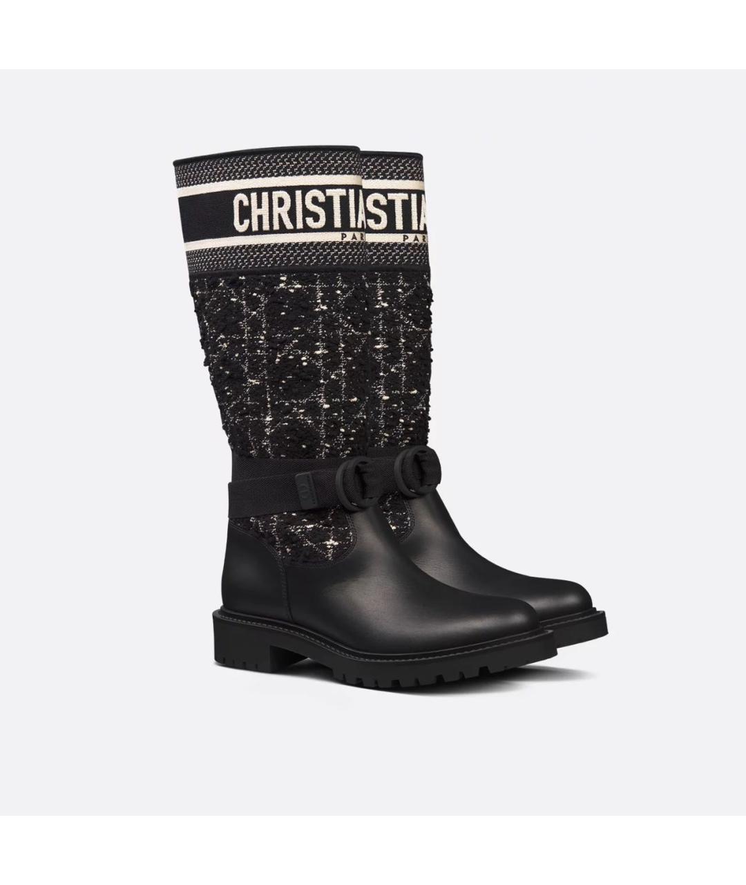 CHRISTIAN DIOR Черные сапоги, фото 2