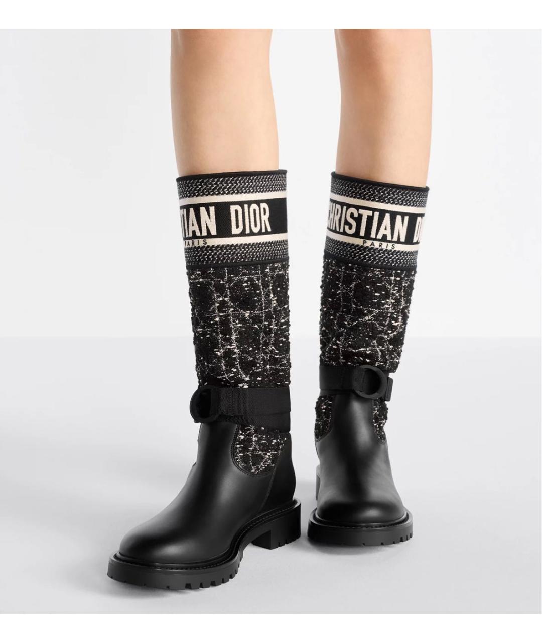 CHRISTIAN DIOR Черные сапоги, фото 3