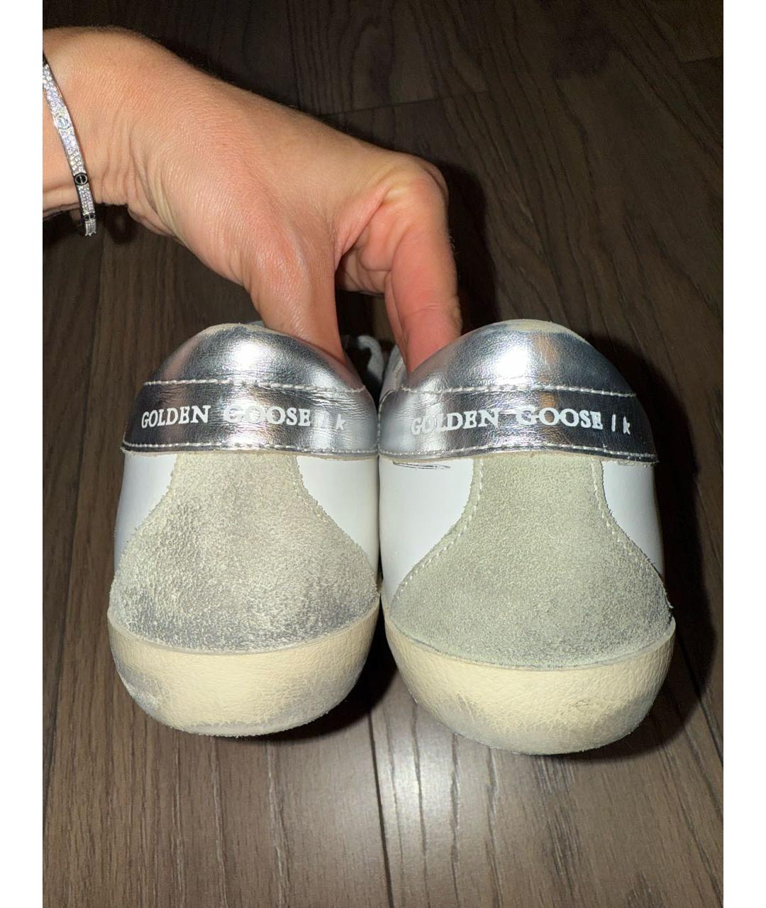 GOLDEN GOOSE DELUXE BRAND Белые кожаные кеды, фото 4