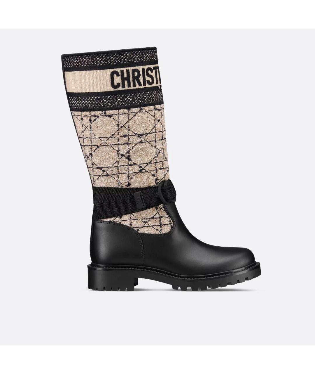 CHRISTIAN DIOR Черные сапоги, фото 4