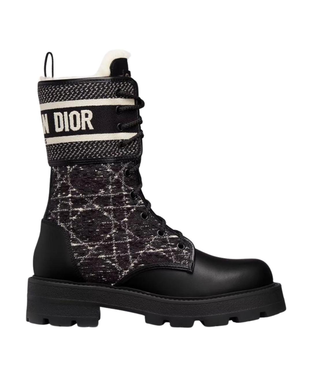 CHRISTIAN DIOR Черные ботинки, фото 1