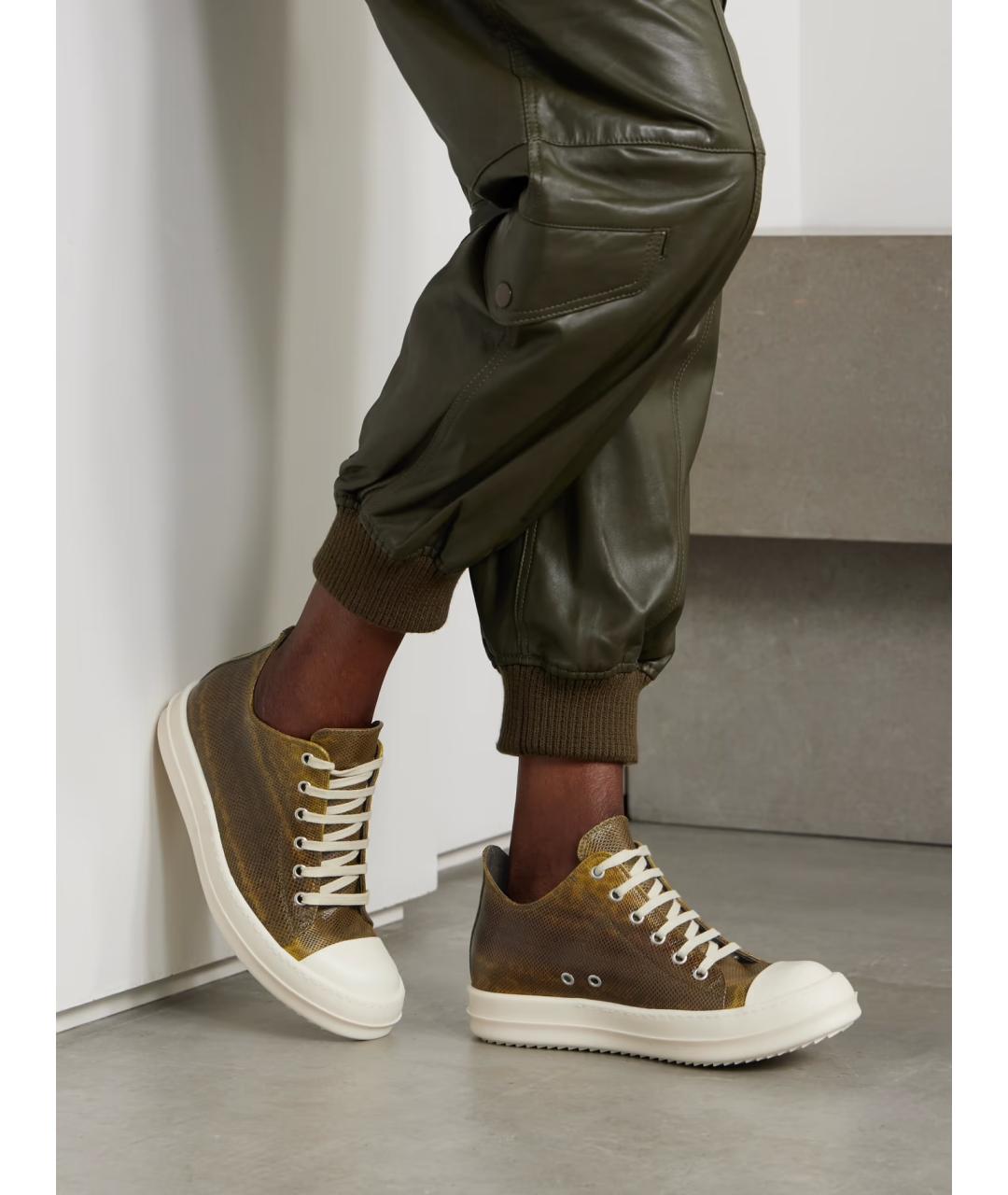 RICK OWENS Мульти кожаные кеды, фото 2