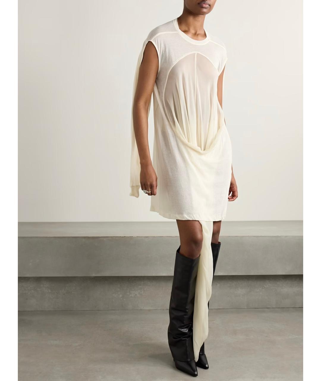 RICK OWENS Бежевое коктейльное платье, фото 2