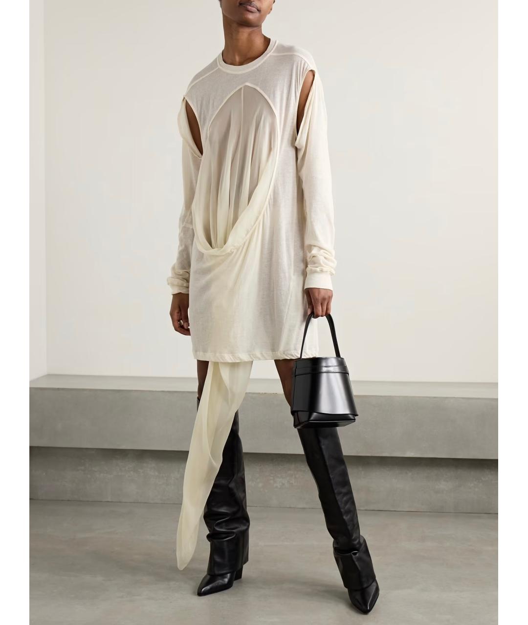 RICK OWENS Бежевое коктейльное платье, фото 3