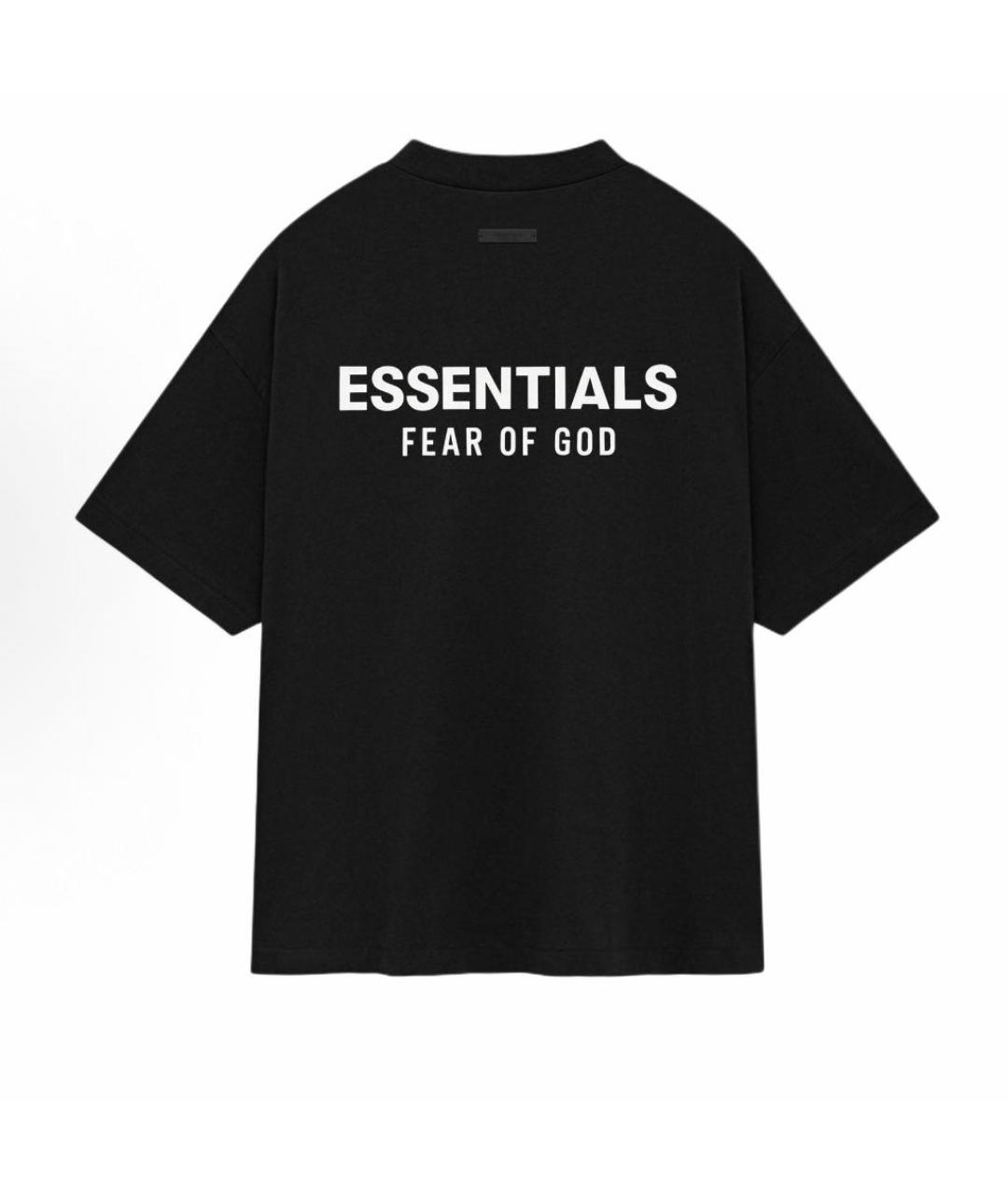FEAR OF GOD ESSENTIALS Черная футболка, фото 2