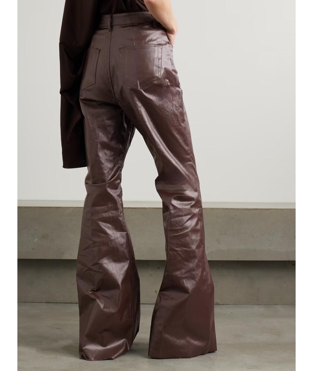 RICK OWENS Коричневые джинсы клеш, фото 5
