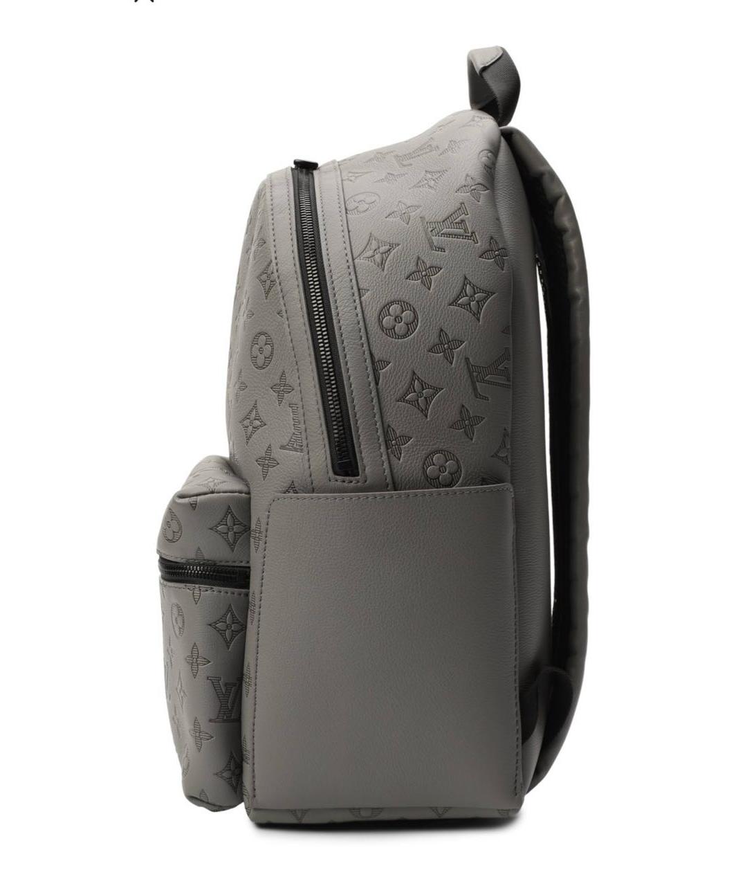 LOUIS VUITTON Серый кожаный рюкзак, фото 3