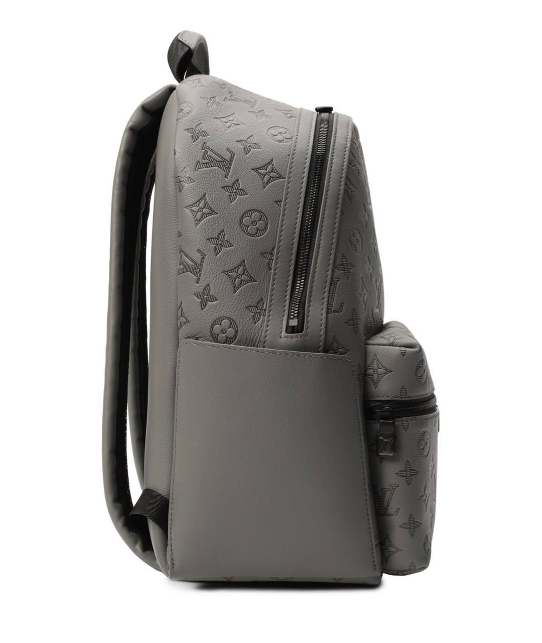 LOUIS VUITTON Серый кожаный рюкзак, фото 4